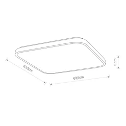 Agnes square led 64w 8133