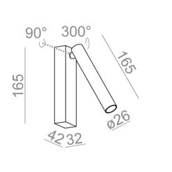 AQform Pet micro move LED - kinkiet nowoczesny