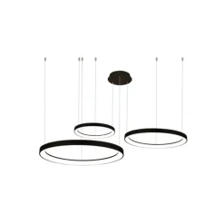 Azzardo Agnes Pendant 38 58 78 Dimm CCT SWITCH BK - lampa wisząca