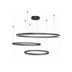 Azzardo Halo Pendant 100 + 80 + 60 BK - lampa wisząca