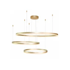 Azzardo Halo Pendant 100 + 80 + 60 GD - lampa wisząca