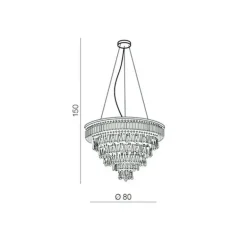 Azzardo Kalabria XL pendant