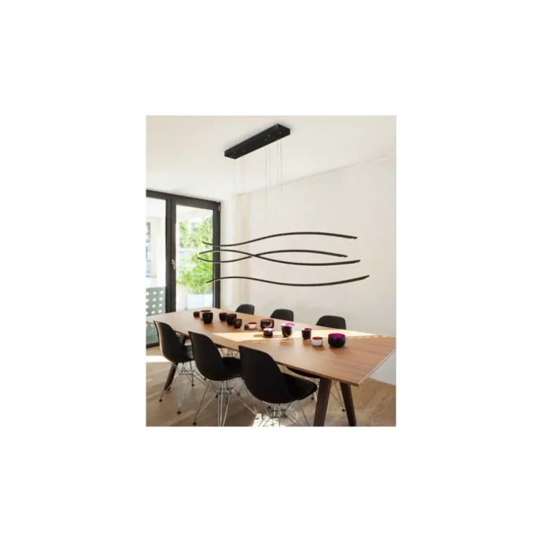 Azzardo Waves BK - lampa wisząca