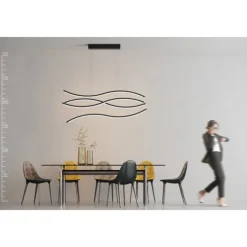 Azzardo Waves BK - lampa wisząca
