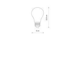 Bulb vintage led e27, 6w 10596