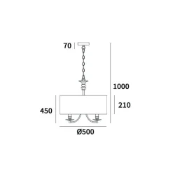 Cosmo Light Abu Dhabi Bk żyrandol