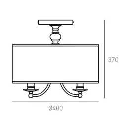 Cosmo Light Abu Dhabi C03466CH-BK - plafon