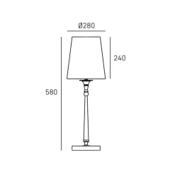 Cosmo Light Austin T01227AU-WH - lampa biurkowa