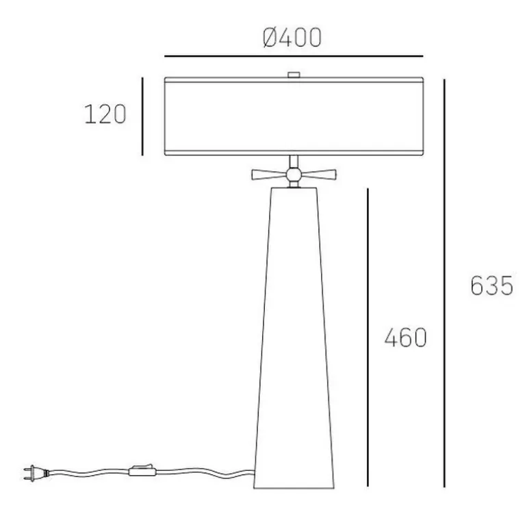 Cosmo Light Bow T02107BK - lampa biurkowa