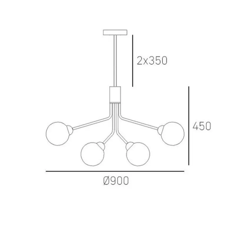 Cosmo Light Cape Town P12049BR - lampa wisząca