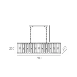 Cosmo Light Kyiv 6L - lampa wisząca
