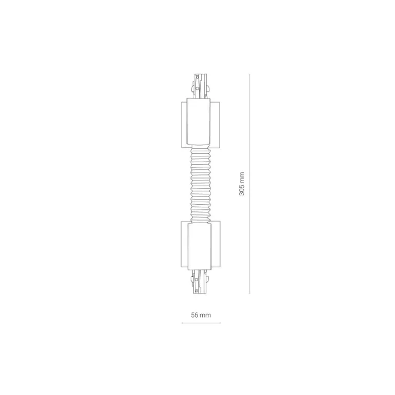 Ctls recessed power flex connector bl 8677