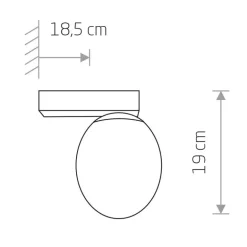 Ice Egg C - kinkiet łazienkowy