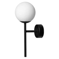 Kaspa Astra Deco kn czarny - kinkiet, szklane kule