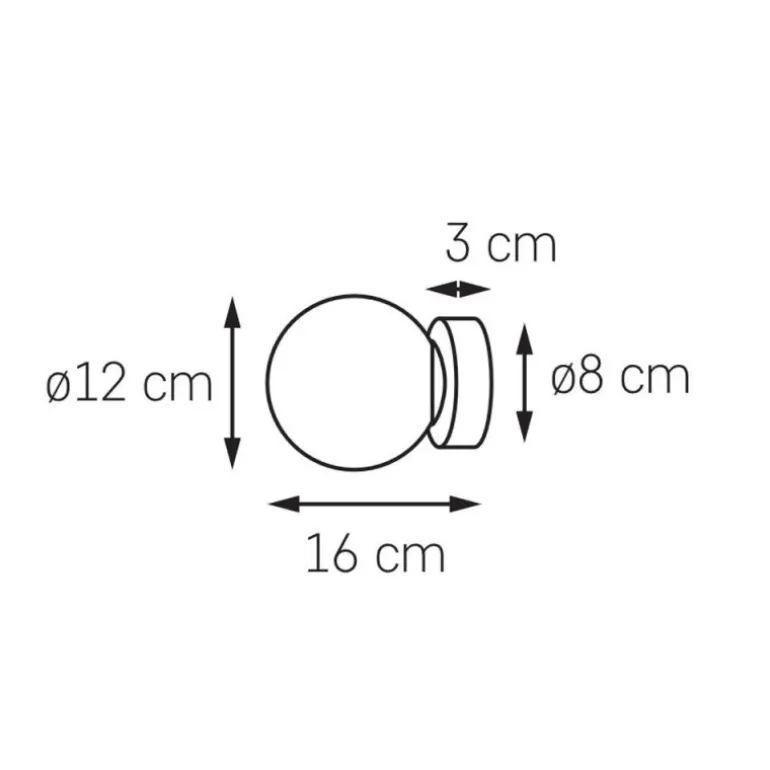Kaspa Astra kn złoty - kinkiet, szklane kule