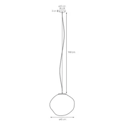 Kaspa Cloe L - lampa wisząca, szklane kule