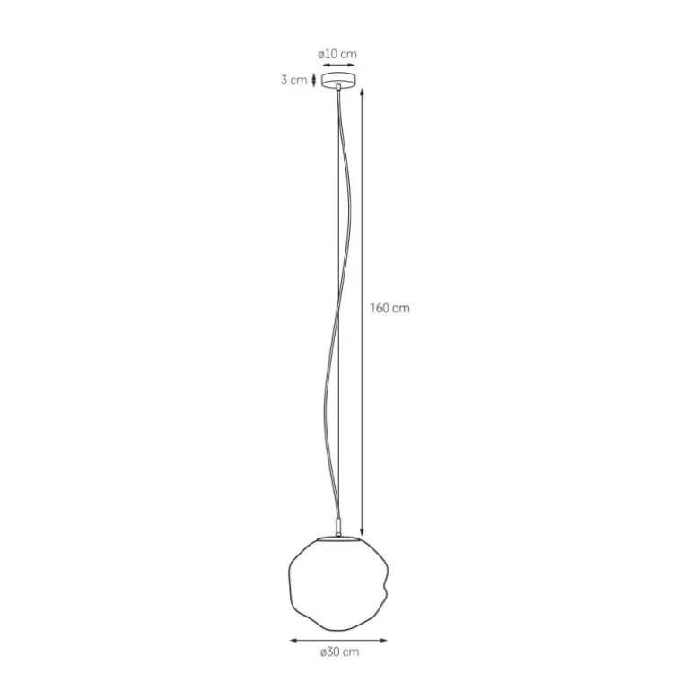 Kaspa Cloe M - lampa wisząca, szklane kule