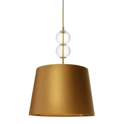 Kaspa Coco L - lampa wisząca, abażur z tkaniny