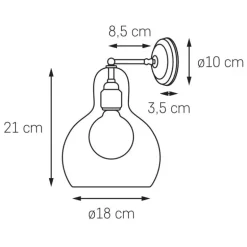 Kaspa Longis I Gold Kinkiet
