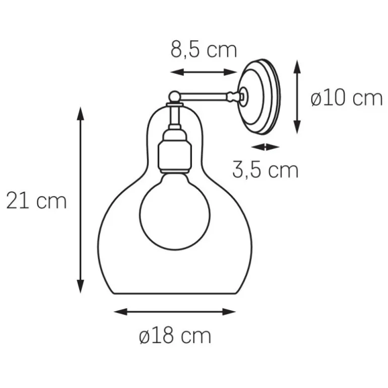 Kaspa Longis I Gold Kinkiet