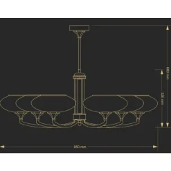 Kutek Decor ZW 6 - żyrandol
