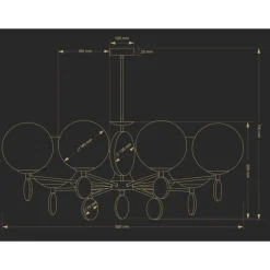 Kutek Dimaro ZW 8 - lampa wisząca