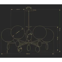 Kutek Dimaro ZW 6 - lampa wisząca