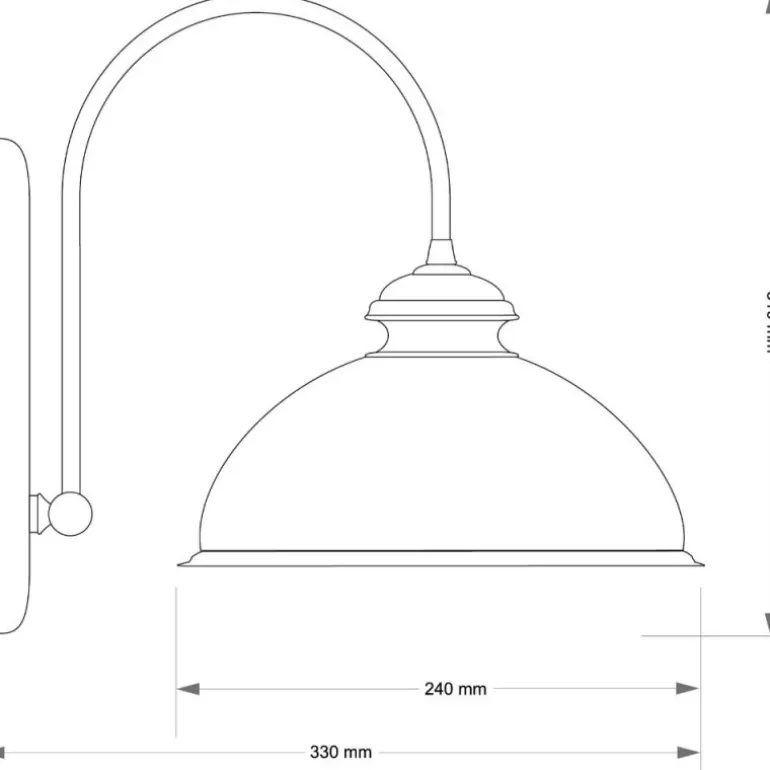 Kutek Lido K 1 - kinkiet stylowy