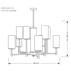Kutek Mood Empoli - lampa wisząca
