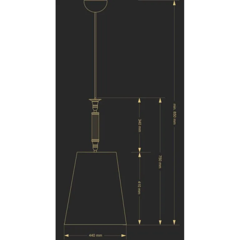 Kutek Napoli ZWD - lampa wisząca