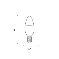 Led e14 5w cct dimm rgb candle - Azzardo