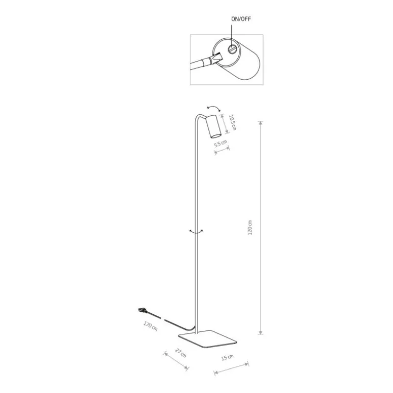 MONO 7707 - lampa podłogowa