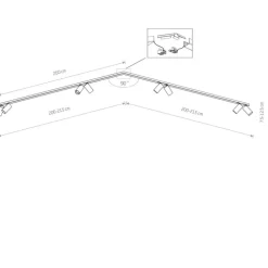MONO CORNER 2x200 7697 - reflektor uniwersalny