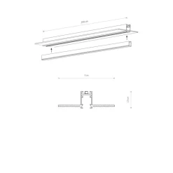 Nano - lvm recessed track 2m 11731