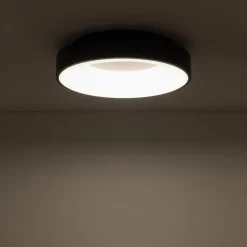 Nikki round led 11206 plafon czarny 38 cm 3000K