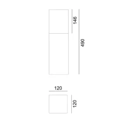 Norlys Arendal Słupek IP65