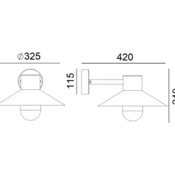 Norlys Lund 290 - kinkiet zewnętrzny