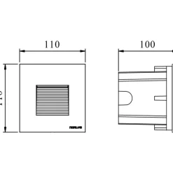 Norlys Namsos mini - oprawa zewnętrzna wpuszczana