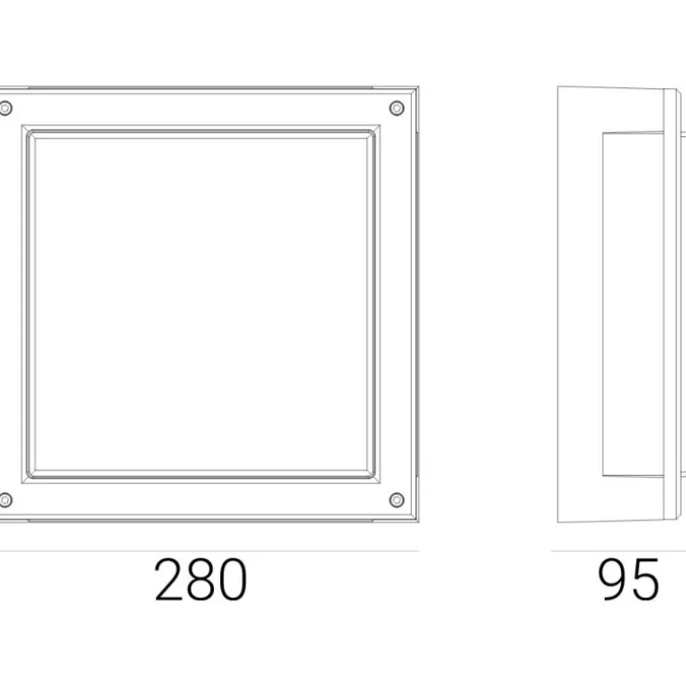 Norlys Nordland 7120 - plafon / kinkiet zewnętrzny