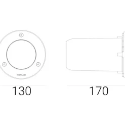Norlys Rena 1552 - oprawa zewnętrzna wpuszczana