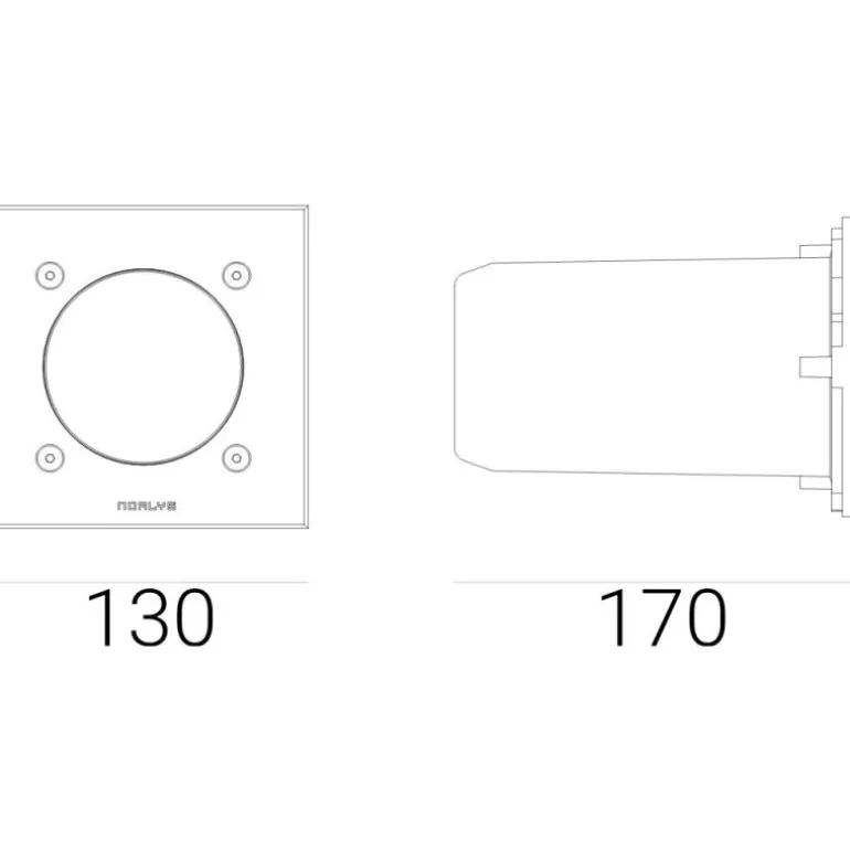 Norlys Rena 1553 - oprawa zewnętrzna wpuszczana