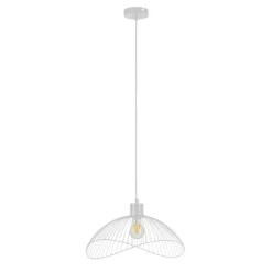 Nunez Wisząca Biała M - lampa wisząca