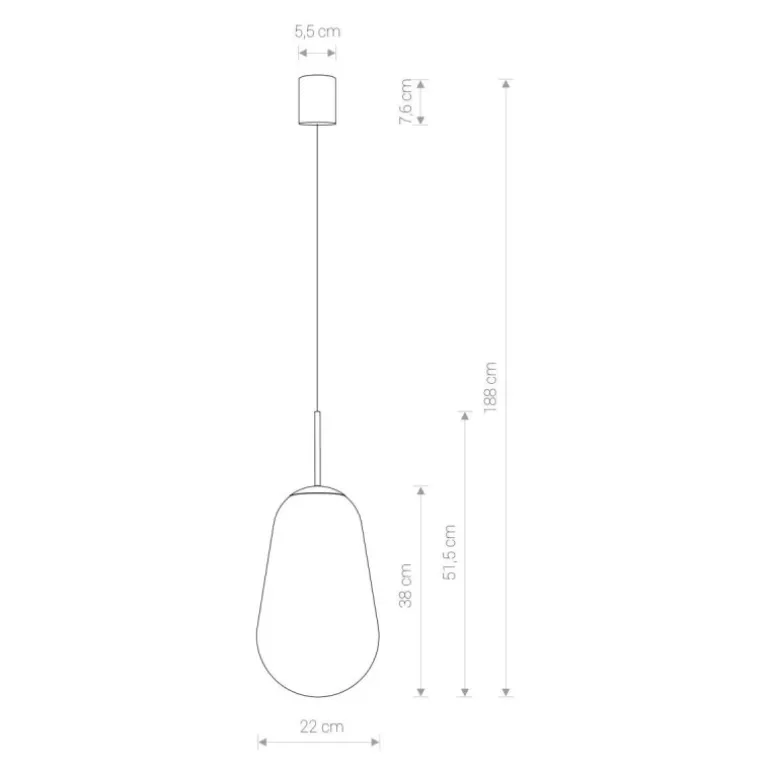 PEAR M 8672 - lampa wisząca