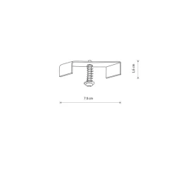 Profile recessed fixing set 8805
