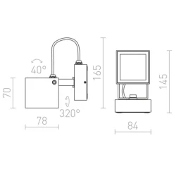 Redlux Bora KN - reflektor zewnętrzny IP54