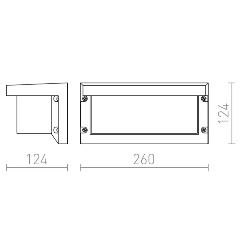 Redlux Hide RC - kinkiet zewnętrzny IP54