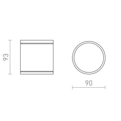 Redlux Lizzi PL - lampa zewnętrzna sufitowa IP54