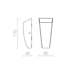 Redlux Pia - kinkiet zewnętrzny IP54