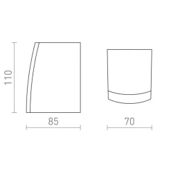 Redlux Selma - kinkiet zewnętrzny IP54
