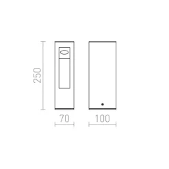 Redlux Treeza LED 25 - lampa zewnętrzna stojąca IP44
